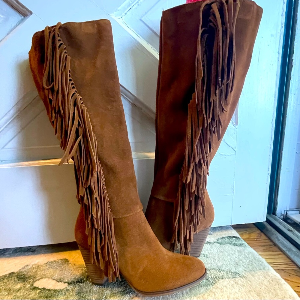 Brand new Steve Madden Calissa fringe western boots size 7.5